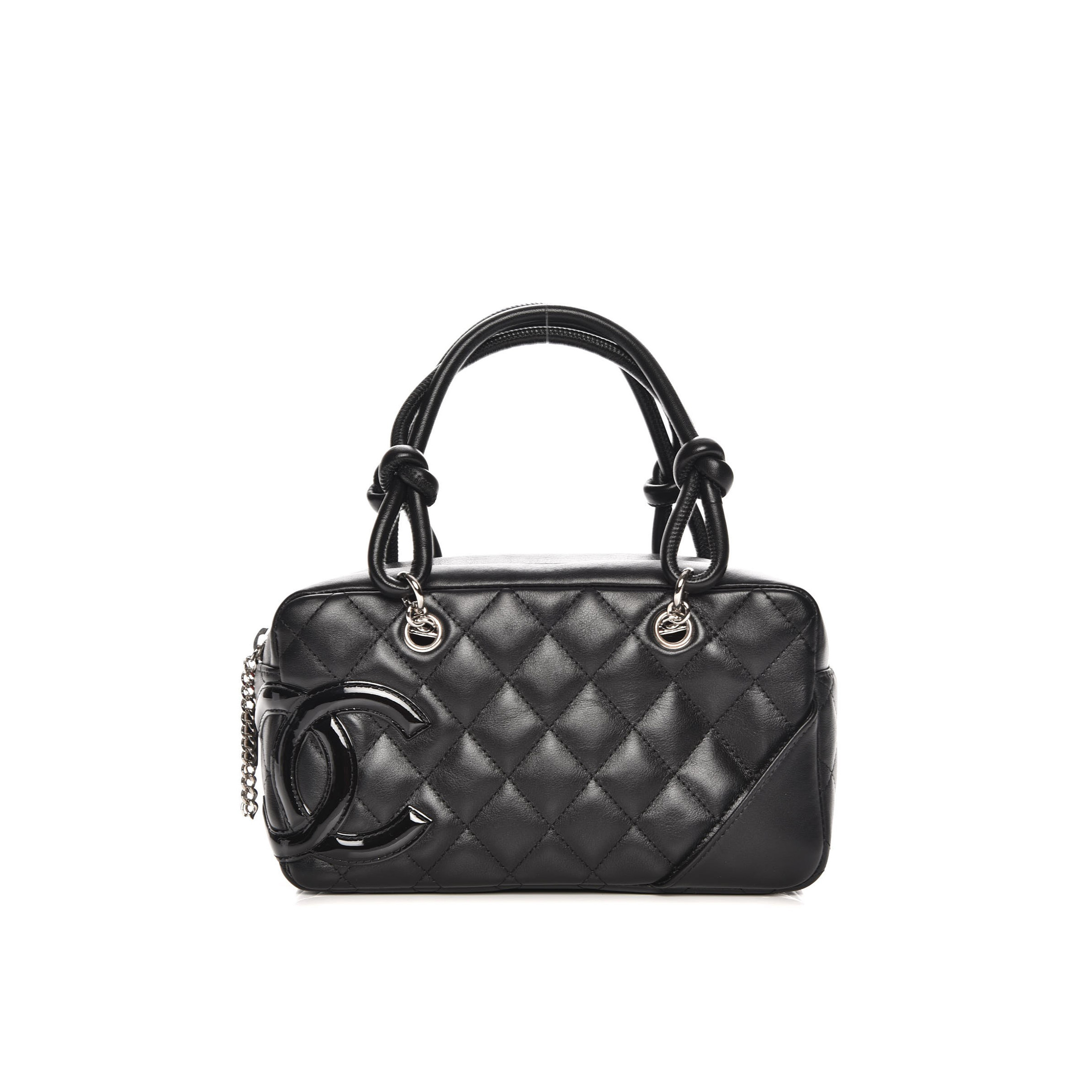 CHANEL CAMBON BOWLER BAG QUILTED LEATHER SMALL A29792 (21*12*9cm)